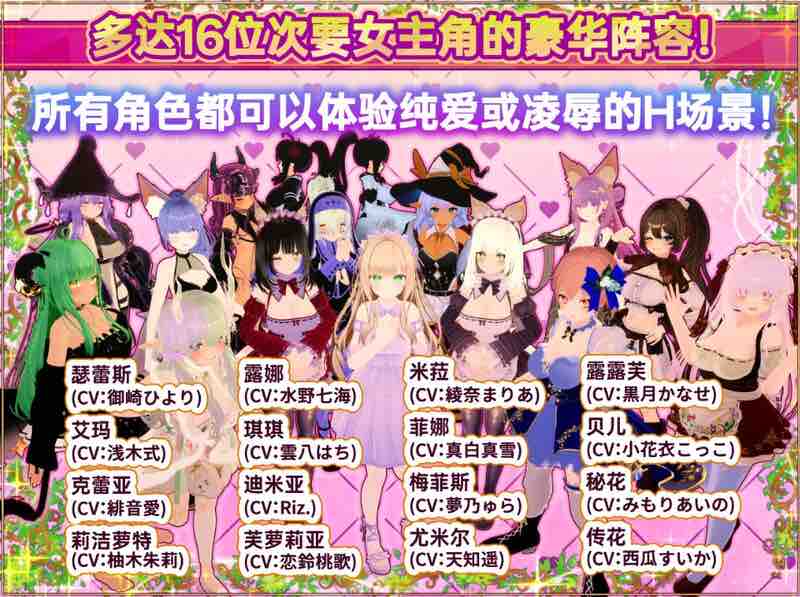 [更新]【爆款3D互动/开放世界/幻想后宫/全动态】异世界树的巫女～用魔法触摸尽情做色色的事（異世界樹の巫女～魔法のチカラでおさわりHやりたい放題～）V1.1 DL官方中文+DLC 【10G】